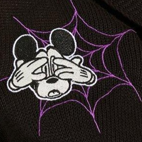 ❤️NWT VINTAGE TORRID CARDIGAN MICKEY MINNIE MOUSE HALLOWEEN HOODIE SWEATER PLUS - Picture 2 of 13